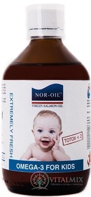 NOR-OIL Omega 3 Panenský lososový olej NATURAL 1x300 ml