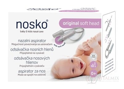 nosko Odsávačka hlenů - Original soft head s měkkou hlavicí, připojitelná k vysavači 1x1 ks