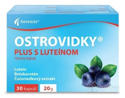 Noventis Ostrovidky Plus s luteinem cps 2x15 ks