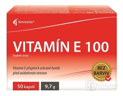 Noventis Vitamín E 100 cps 2x25 ks (50 ks)