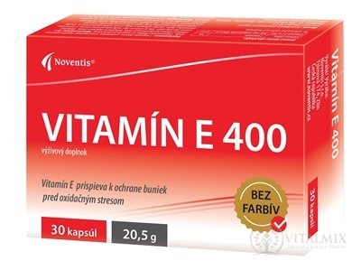 Noventis Vitamín E 400 cps 2x15 ks (30 ks)