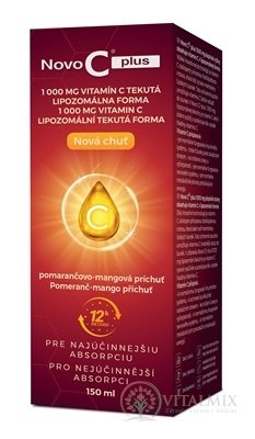 Nově C plus LIPOZOMÁLNÍ TEKUTÝ VITAMIN C 1000 mg sirup, pomerančovo-mangová příchuť, 1x150 ml