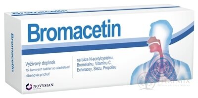 NOVYSIAN Bromacetin šumivé tablety s citrónovou příchutí 1x15 ks