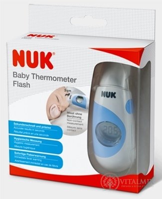 NUK Baby TEPLOMĚR Flash dětský, bezdotykový, digitální, 1x1 ks