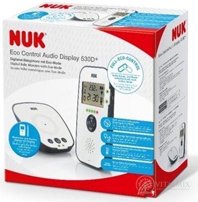 NUK Eco Control Audio Display 530D + Baby monitor digitální, chůva 1x1 set