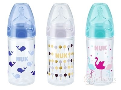 NUK FC + LÁHEV PP LOVE kojenecká 150 ml, dudlík silikon, otvor na mléko M, různé barvy, 1x1 ks