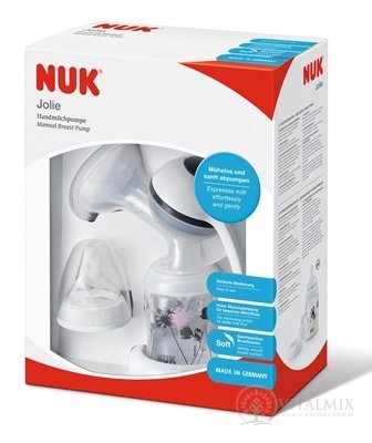 NUK JOLIE Manuální prsní pumpa pro kojící maminky 1x1set