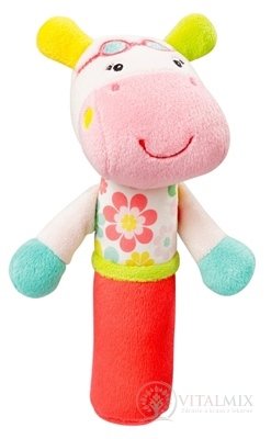 NUK Pískátko do ruky Hrošík hračka pro děti od 3. měsíce 1x1 ks