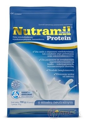 NUTRAMIL COMPLEX Protein Neutral bílkovinná výživa, granulát, (10 porcí) 1x700 g