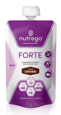 Nutrego FORTE s příchutí čokoláda 1x200 ml