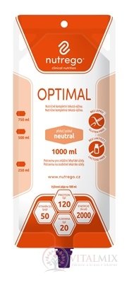Nutrego OPTIMAL s příchutí neutral tekutá výživa 6x1000 ml