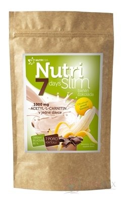 NUTRICIUS NutriSlim Banán - Čokoláda prášek pro přípravu koktejlu (7 porcí) 1x210 g