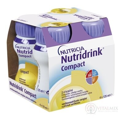 NUTRIDRINK COMPACT s vanilkovou příchutí 4x125 ml (500 ml)