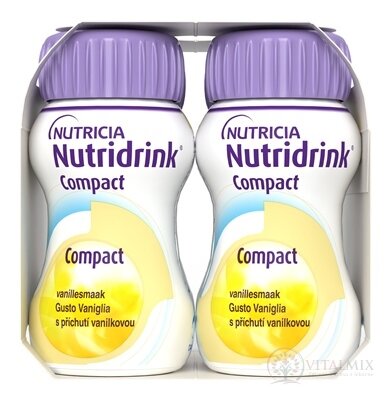 Nutridrink Compact s vanilkovou příchutí (inov.2025) 4x125 ml (500 ml)