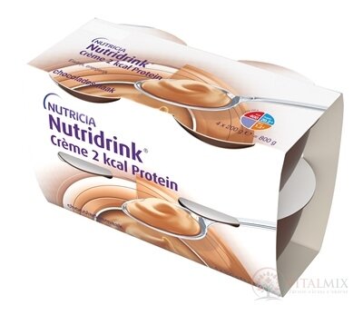 Nutridrink Crème 2 kcal Protein s čokoládovou příchutí 24x200 g (4800 g)