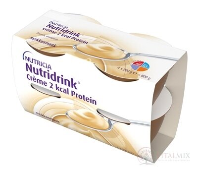 Nutridrink Crème 2 kcal Protein s příchutí mocca 24x200 g (4800 g)