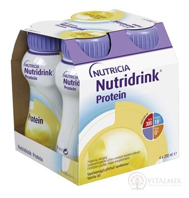 Nutridrink Protein s vanilkovou příchutí 4x200 ml (800 ml)