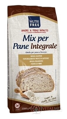 NutriFree Mix per Pane Integrale směs na chleba celozrnná, bezlepková 1x1000 g