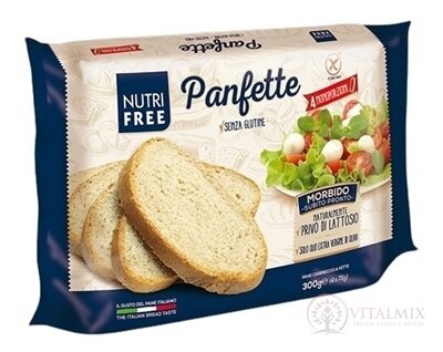 NutriFree Panfette chléb bílý, krájený (4 porce) 1x300 g