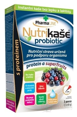 Nutrikaše probiotic - protein a superfruits 3x60 g (180 g)