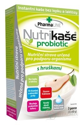 Nutrikaša Probiotic - s hruškami 3x60 g (180 g)