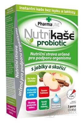 Nutrikaše probiotic - s jablky a skořicí 3x60 g (180 g)