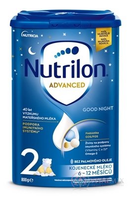 Nutrilon Advanced 2 Good Night následná mléčná kojenecká výživa v prášku (6-12 měsíců) 1x800 g
