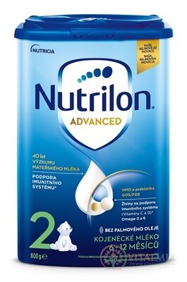 Nutrilon Advanced 2 následná mléčná kojenecká výživa v prášku (6-12 měsíců) 6x800 g (4800 g)