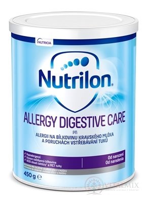 Nutrilon ALLERGY Digestive CARE mléčná výživa v prášku (od narození) (inů. 2019) 1x450 g