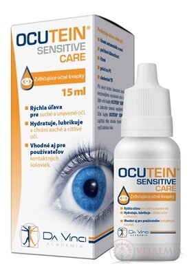 OCUTEIN SENSITIVE CARE - DA VINCI zvlhčující oční kapky 1x15 ml
