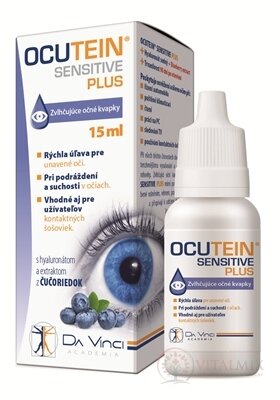 OCUTEIN SENSITIVE PLUS - DA VINCI zvlhčující oční kapky 1x15 ml