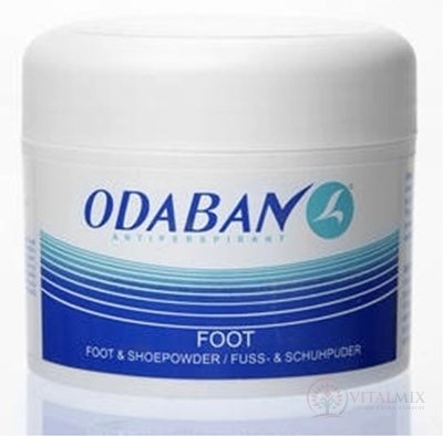 ODABAN antitranspirant FOOT puder na nohy a do bot 1x50 g