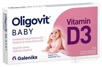 Oligovit BABY Vitamin D3 tobolky twist-off 1x30 ks