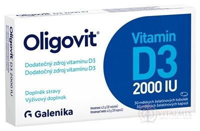 Oligovit Vitamin D3 2000 IU cps 1x30 ks