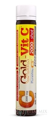 Olimp Labs GOLD-VIT C 2000 shot ampule, příchuť citron 1x25 ml