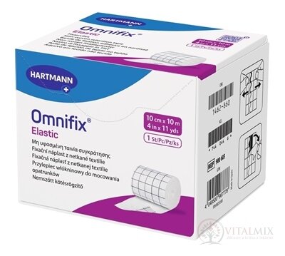 OMNIFIX ELASTIC hypoalergenní náplast fixační z netkaného textilu (10cmx10m) 1x1 ks