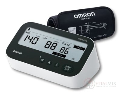 OMRON M4 Connect Afib Tlakoměr na rameno (HEM-7196T1-FLE) 1 ks + adaptér zdarma 1 ks, 1x1 set