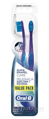 Oral-B GUM &amp; ENAMEL Extra Soft DUO zubní kartáček 1x2 ks