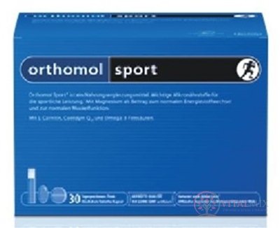 Orthomol SPORT nápoj + tabalety + tobolky, 30 denních dávek, 1x1 set