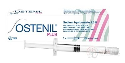 OSTENIL PLUS náhrada synoviální tekutiny s 2.0% hyaluronátu sodného v napln. inj. stříkačce (40 mg/2 ml) 1x2 ml