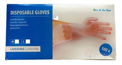 Out of the blue Vinylové rukavice vel. L 1x100 ks