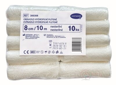 Obinadlo hydrofilní pletené, nesterilní (8cm x 10m) 1x10 ks