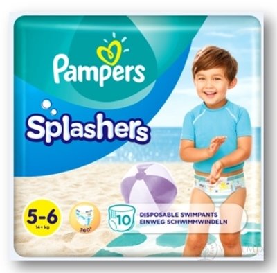 PAMPERS SPLASH JUNIOR 5-6 dětské plenky na plavání (od 14 kg+) 1x10 ks