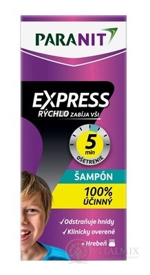 PARANIT EXPRESS ŠAMPON 100 ml + hřeben, 1x1 set