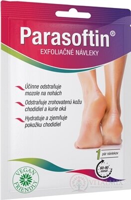 PARASOFTIN Exfoliační NÁVLEKY vegan friendly (inov. 2023) 1x1 pár