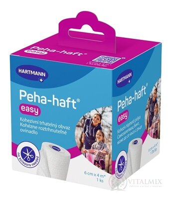 Peha-haft Easy kohezní roztržitelné obinadlo (6 cm x 4 m) 1x1 ks