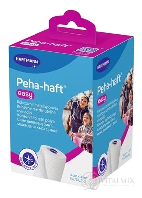 Peha-haft Easy kohezní roztržitelné obinadlo (8 cm x 4 m) 1x1 ks