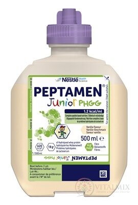 PEPTAMEN JUNIOR PHGG 12X500ML (SOL, VANILKOVA PRICHUT 12X500 ML (6L)), 12576329