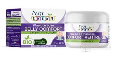 Petit CHENE Massage balm BELLY COMFORT masážní balzám máta - zázvor 1x40 ml