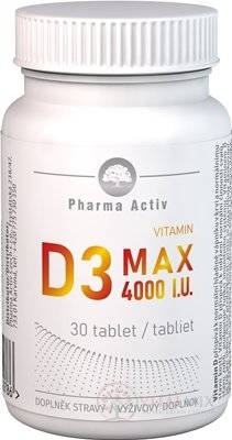 Pharma Activ Vitamin D3 MAX 4000 mj tbl 1x30 ks